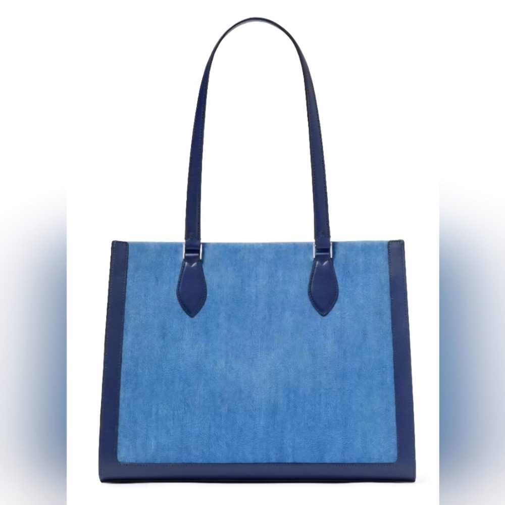 🛑SOLD‼️Kate Spade Ellie Denim Large Tote - Picture 2 of 8
